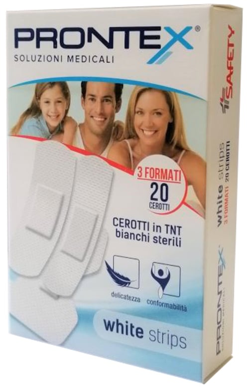CER PRONTEX WHITE STRIPS 20PZ