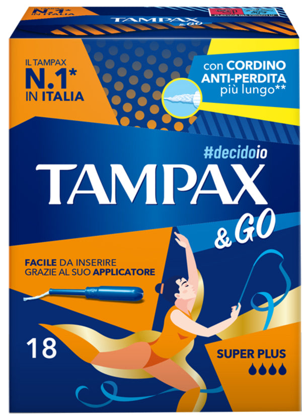 TAMPAX &GO SUPER PLUS 18PZ