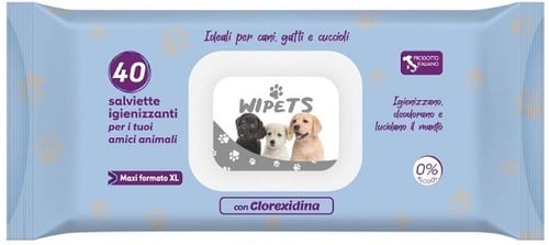 SALVIETTINE PETS CLOREXID 40 PZ