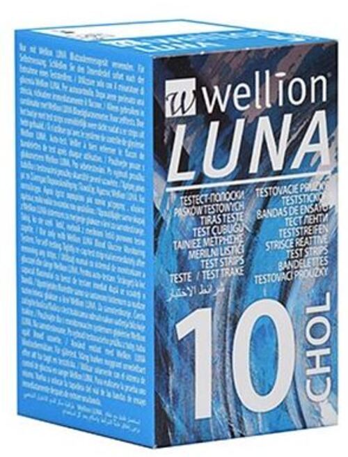 WELLION LUNA CHOLES STRIPS10PZ
