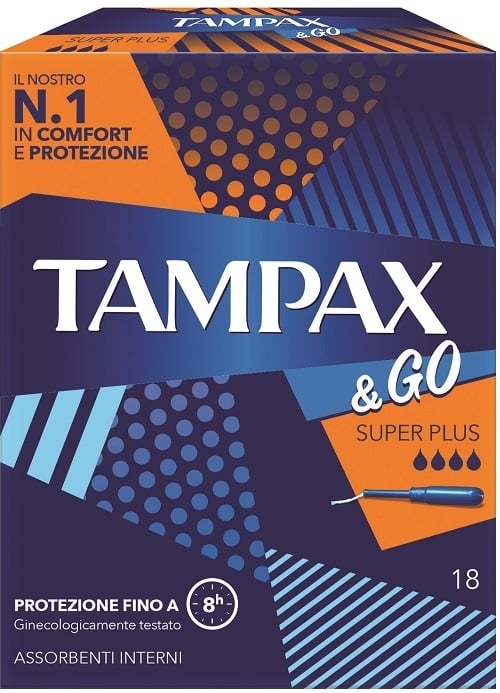 TAMPAX &GO SUPER PLUS 18PZ