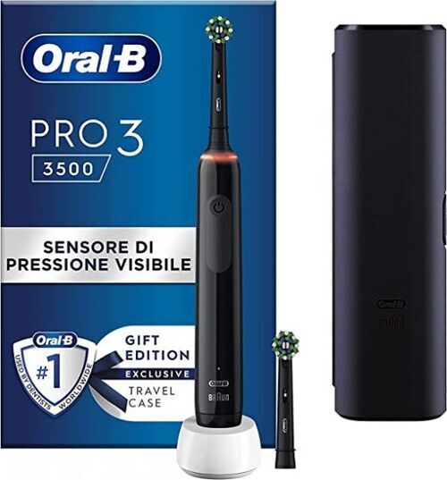 ORALB PRO 3 BLACK SPAZZ+2REF